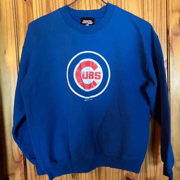 Stitches Tops - Vintage Stitches Cubs Blue Sweatshirt